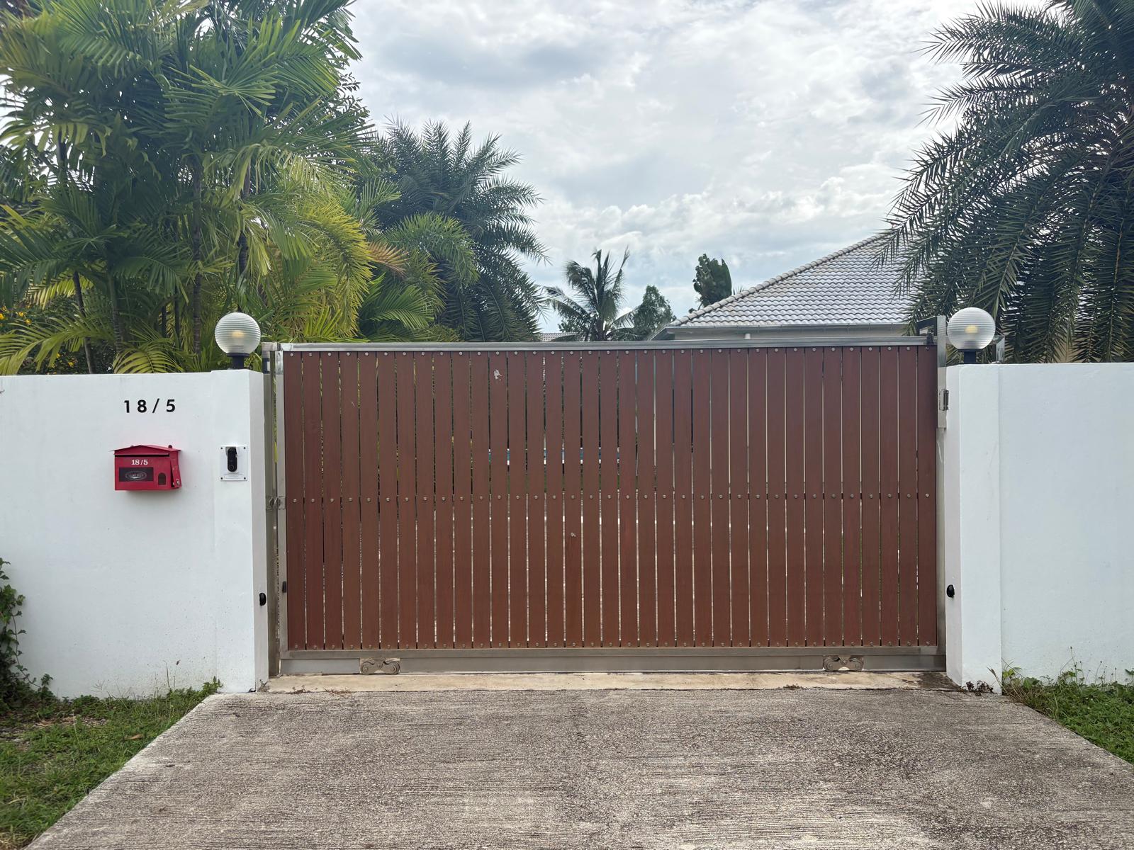Entrance gate of house 18/5 Moo 4