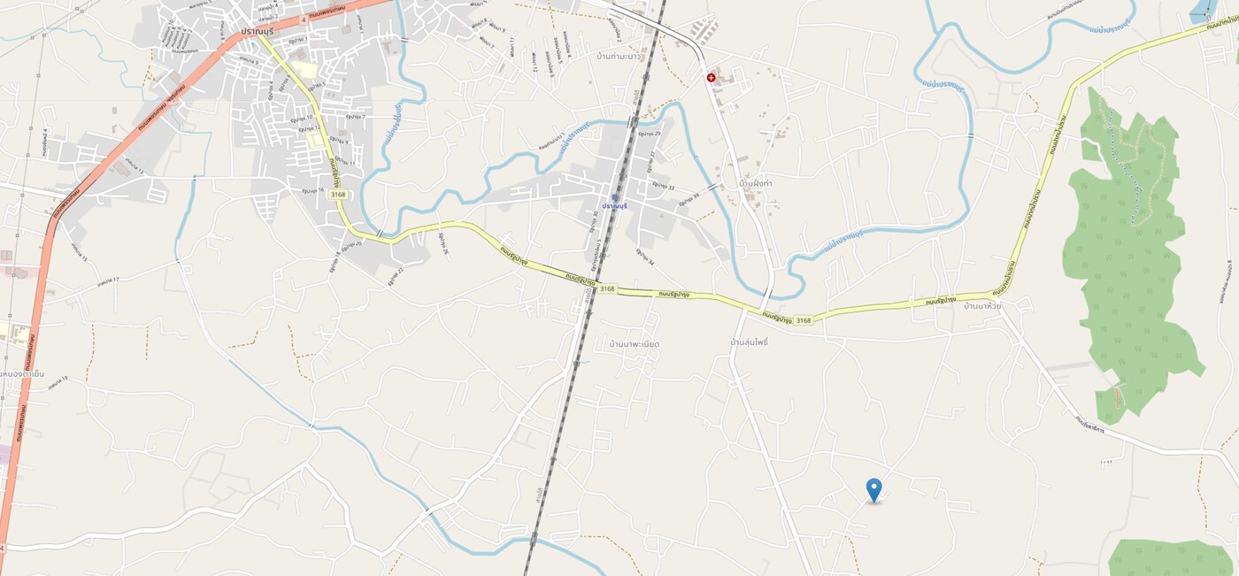 Map showing the location of the entrance to 18/5 Moo 4